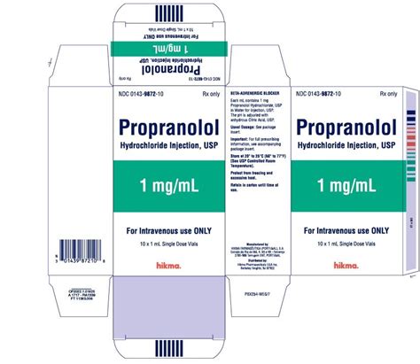 Propranolol (Cardiovascular): MedlinePlus Drug Information.